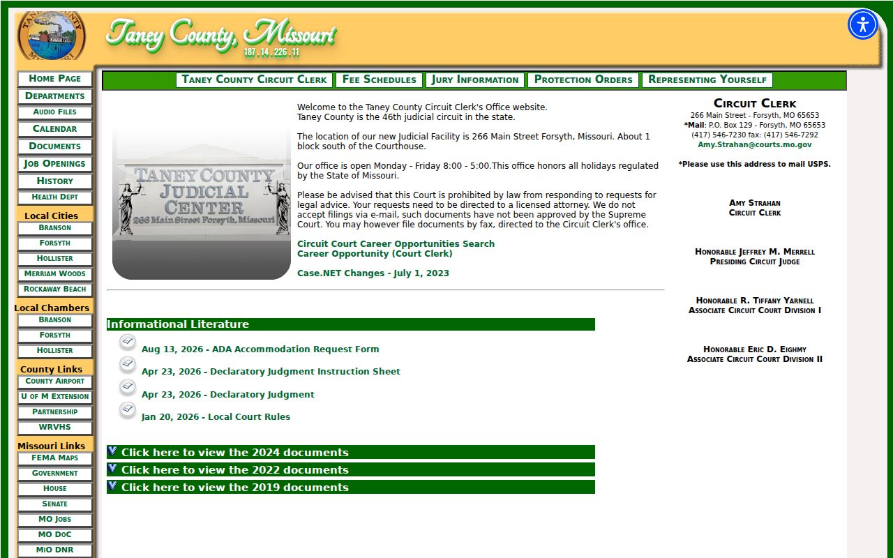 Rockaway Beach court records Taney County Circuit Clerk source