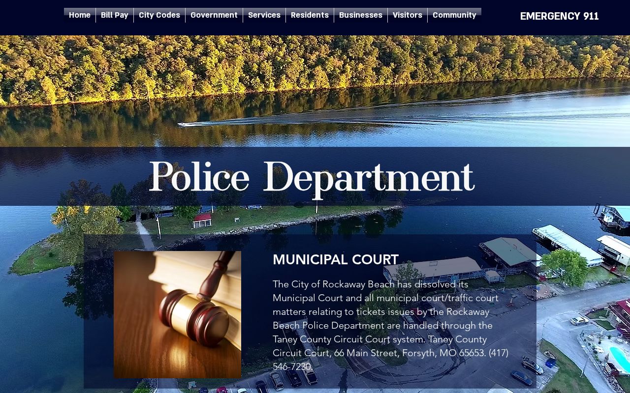 Rockaway Beach court records municipal court dissolution notice